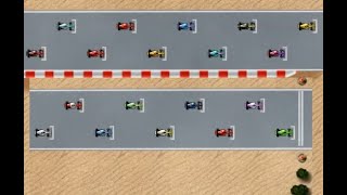 Turbo Sliders Formula 1 GP full start grid, online multiplayer game screenshot 5