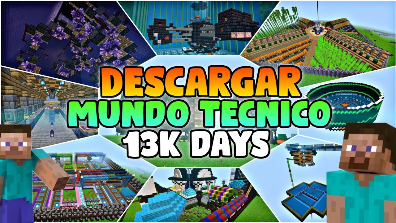 D3SC4RGAR MUNDO TECNICO PARA MINECRAFT BEDROCK 1.19