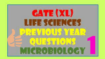 GATE XL (Life Science) - *MICROBIOLOGY* Solved Previous Year Questions - 1