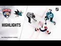 NHL Highlights | Panthers @ Sharks 02/17/20