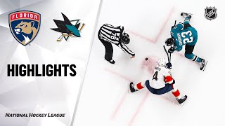 NHL Highlights | Panthers @ Sharks 02/17/20