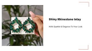 Glam Bridal Shiny Hoop Earringsmp4