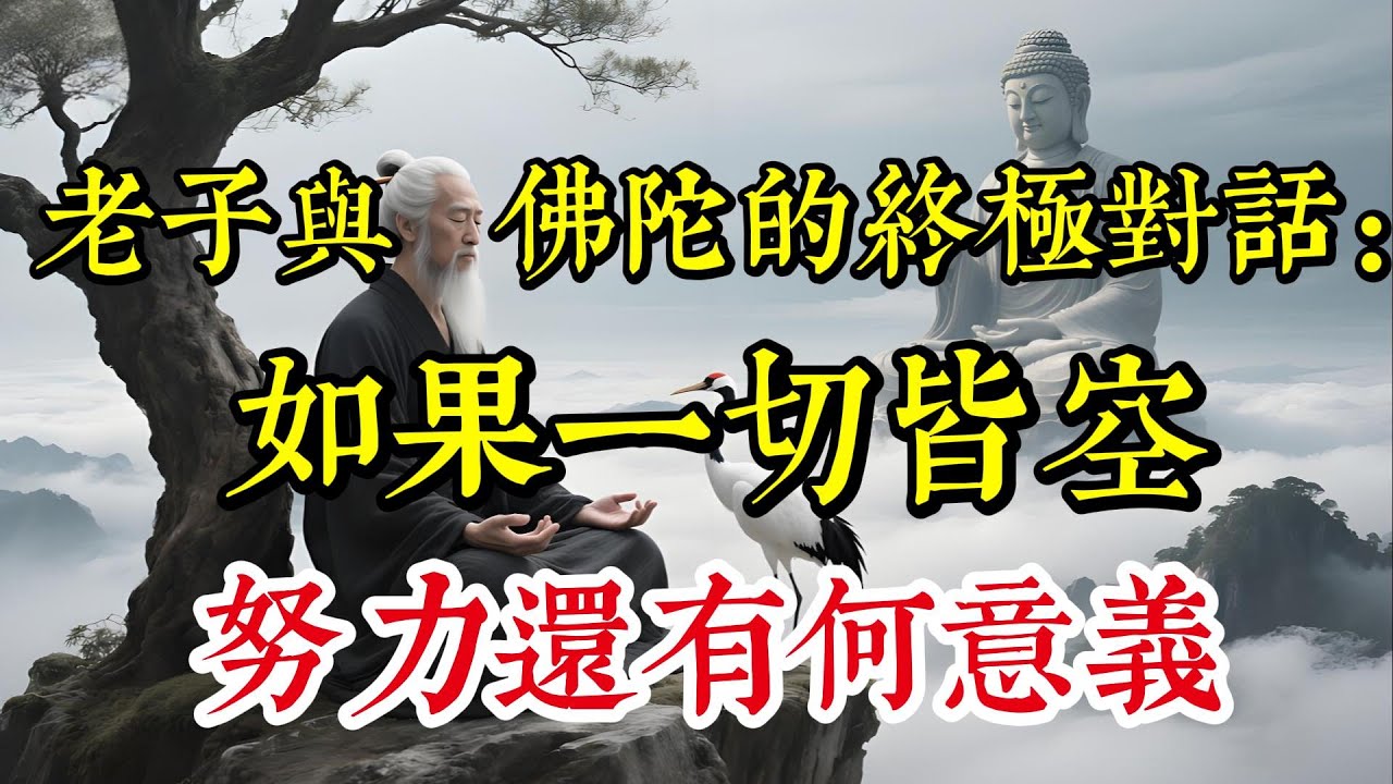 老子說“道法自然”，佛陀說“緣起性空”，如果一切皆空，努力還有何意義？兩位聖人終於揭開了修行最大的悖論|佛教 |佛學知識|修心修行|禪悟人生 |南無阿彌陀佛|養生|談佛心安