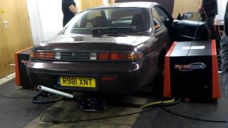 Stage 1a Nissan 200sx S14a Hub Dyno Run by BroadsideWho 483 views 12 years ago 56 seconds