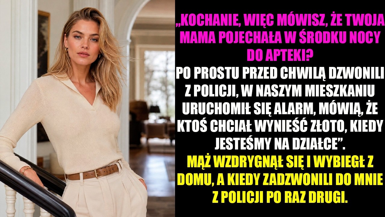 Teściowa obudziła mnie w środku nocy. Stała na korytarzu z torbą wielkości worka na ziemniaki i mówiła, że jedzie do całodobowej apteki po krople na serce, choć do najbliższej było czterdzieści...
