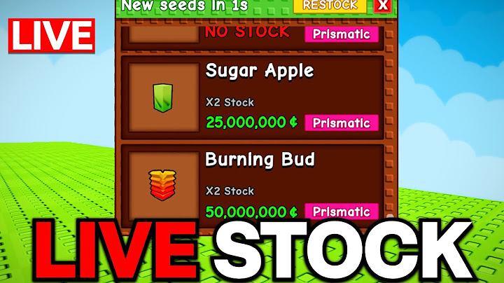 LIVE 🔴 GROW A GARDEN STOCK 24/7! (GEAR, WEATHER, SEEDS)