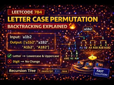 LeetCode 784 | Letter Case Permutation 🔥 Backtracking Explained