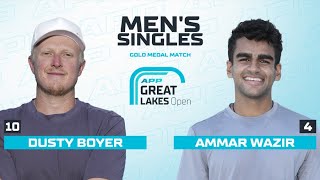 First APP Gold for Ammar Wazir in Men's Pro Singles Gold Medal Match vs. Dusty Boyer