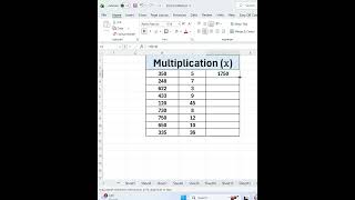 Multiplication #trendig #excel #reels #shortvideo #foryou #foryou #expolar #song #computereducation