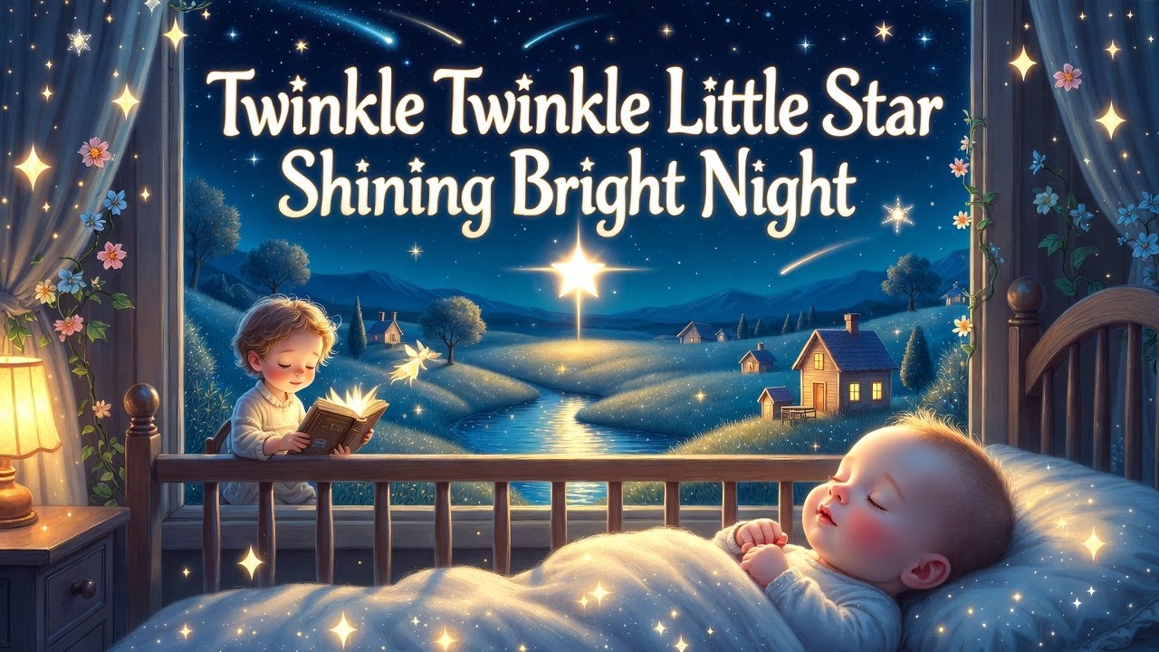Twinkle Twinkle Little Star | Shining Bright Night – Full Lullaby & Poem for Sleep