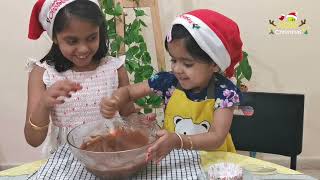 Christmas cupcakes with Sarah and Eva