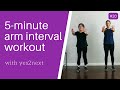 5 Minute HIIT Arm Workout for Seniors, Beginner Exercisers