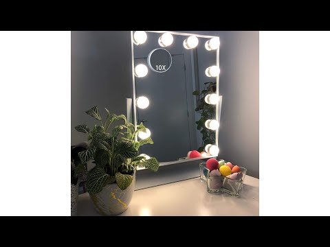 HANSONG Large | Hollywood Makeup Vanity Mirror | with Lights, Plug in Light-up Professional Mirror