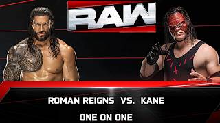 Roman Reigns vs Kane WWE Raw gameplay | wwe gameplay | Tech ak 08