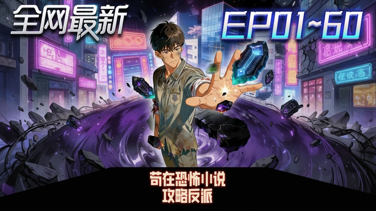 ⚡【首播漫剧】《苟在恐怖小说攻略反派》💥第1~60集：社畜腦子，鬼都怕？帶亡魂，跳廣播操！ #修仙 #ai漫剧 #動畫 #繫統 #末世 #小欣说文