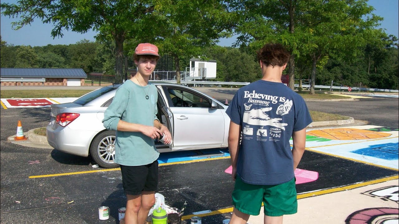 My own parking spot!