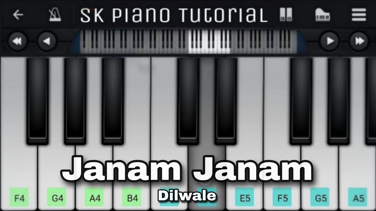 Janam Janam - Dilwale | EASY Perfect Piano Tutorial