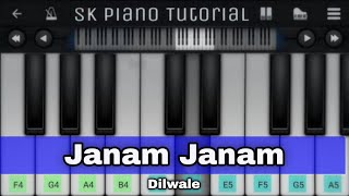 Janam Janam - Dilwale | EASY Piano Tutorial | Perfect Piano screenshot 1