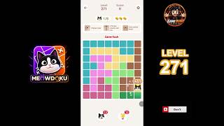 Meowdoku Level 271 walkthrough | full solution