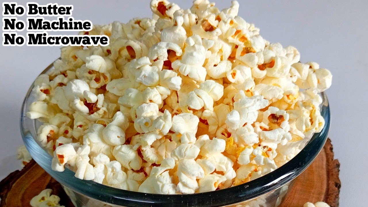 2 Minutes Popcorn Recipe | Homemade Popcorn Recipe ( No Butter, No Machine)