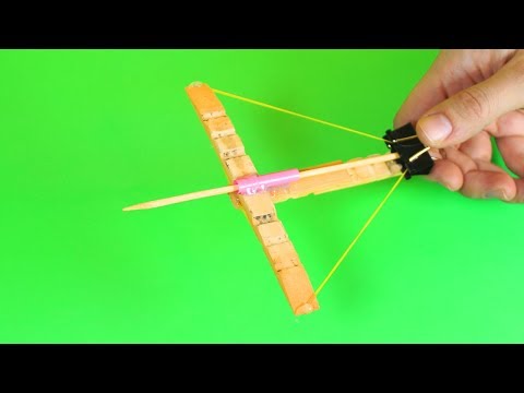 Video: How To Make A Crossbow From A Clothespin