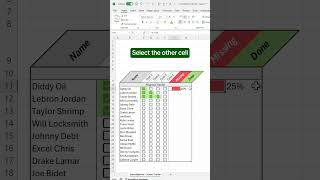 How to create a checkbox progress tracker in Excel! #excel #progresstracking #spreadsheet