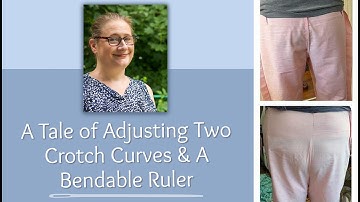How to Make a Crotch Curve Template with a Bendable Ruler & Use it to Adjust Your Pants Pattern