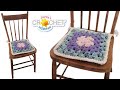 Granny Square Chair Cushion Crochet Pattern & Tutorial