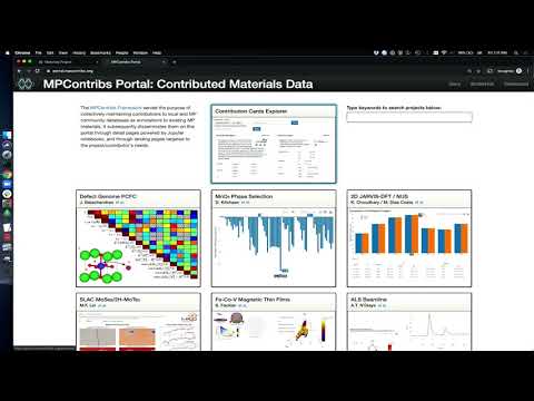 2019 MP Workshop - MPContribs - Your data on MP