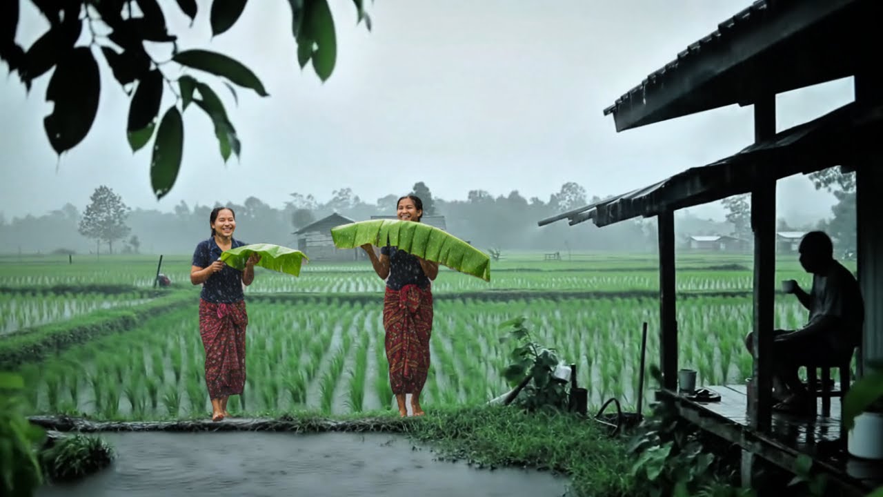 Heal the Soul and Sleep Well to the Sound of Heavy Rain in Rural Rice ...