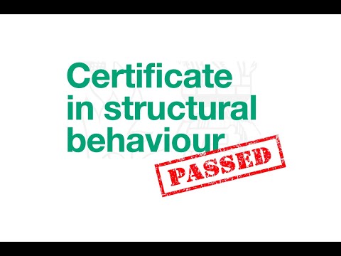 I passed the IStructE Certificate in Structural Behaviour, and an exciting announcement!
