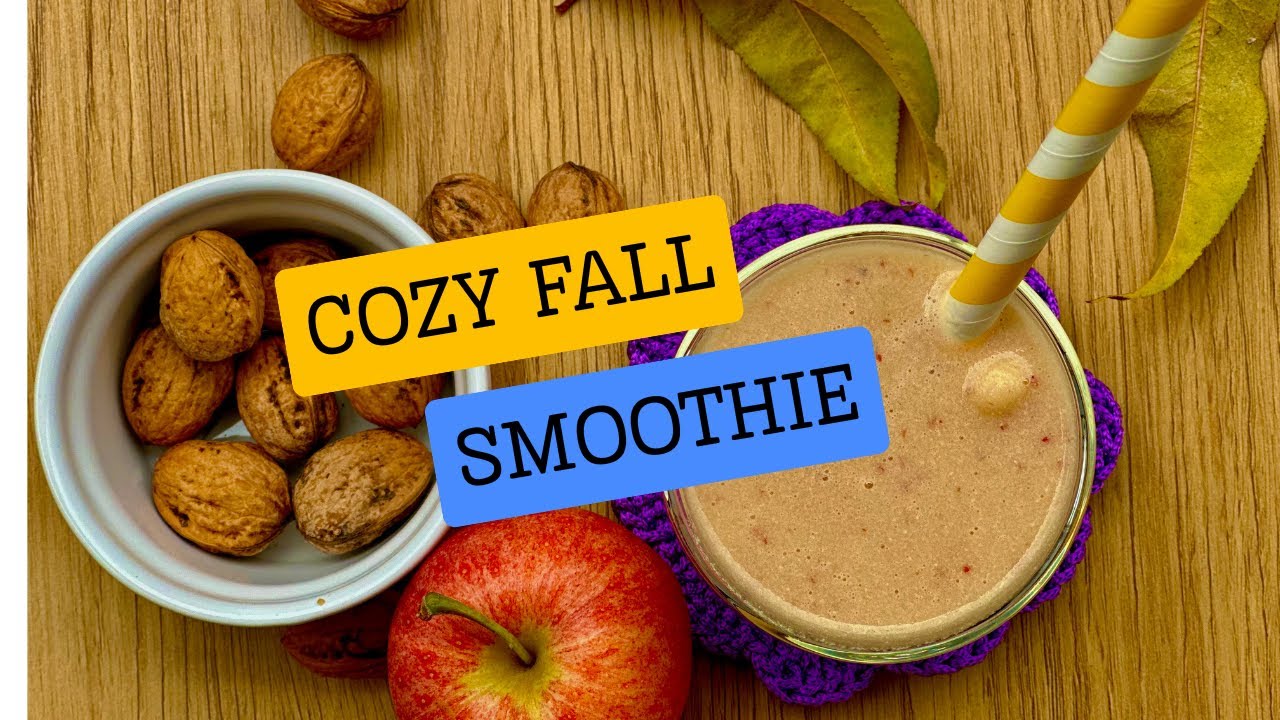 No Sugar Added Apple Walnut Smoothie | PERFECT MORNING DRINK |