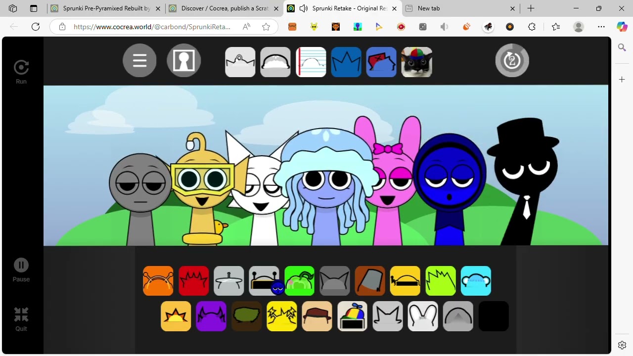 Sprunki Retake   Original Reskin by carbondiox@carbond  Scratch project hosted on Cocrea  and 3 more