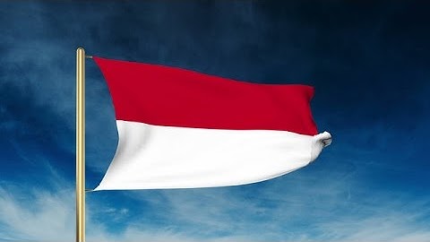 Monaco Flag Slider Style. Waving In The Wind With Cloud Background Animation Stock Animation