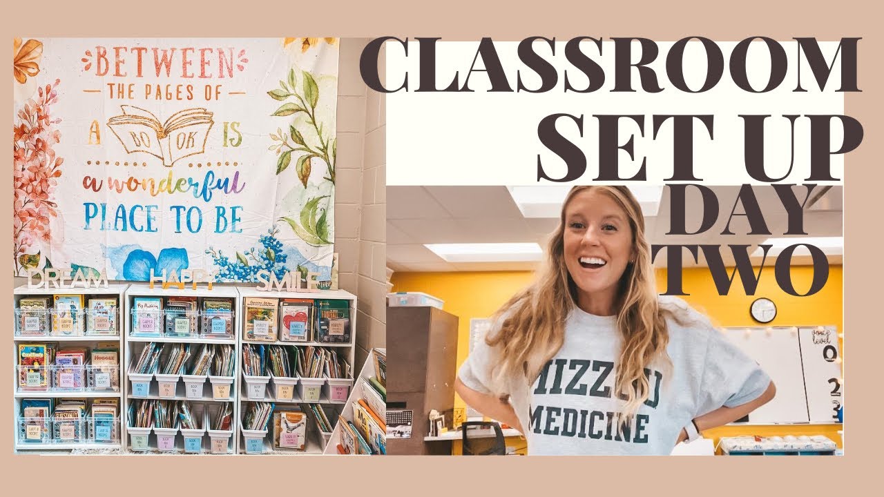 CLASSROOM SET UP DAY 2 | VLOG | 2nd Grade Teacher - YouTube