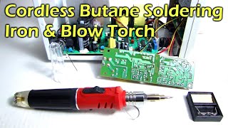 Cordless Butane Soldering Iron & Blow Torch