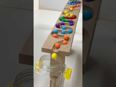 Marble Run ASMR ☆ HABA Wave Slope, Skeleton Car 330 #shorts #marblerun @marblerunone