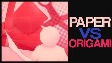 Paper Vs. Origami (stop-motion short)
