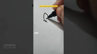 Semicolon butterfly#black marker#easy#cute #pintrest#youtubeshorts#trending #viral#easyart