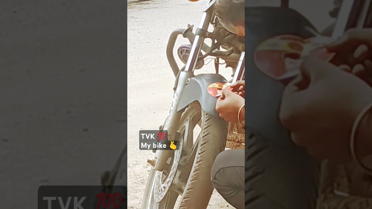 TVK my bike 🫰 tvk sticker ungal vijay ❤️ 
