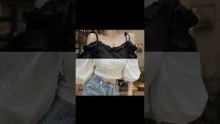 check the description 🔗TRENDY STRAP KUNDI BUTTON TOP&amp;TUNIC #instagram #trending #top #korean #meesho