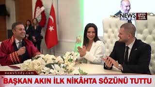 Balıkesir Büyükşehir Belediye Başkanı Ahmet Akın, Hem Sözünü Tuttu Hem De İlk Nikâhını Kıydı