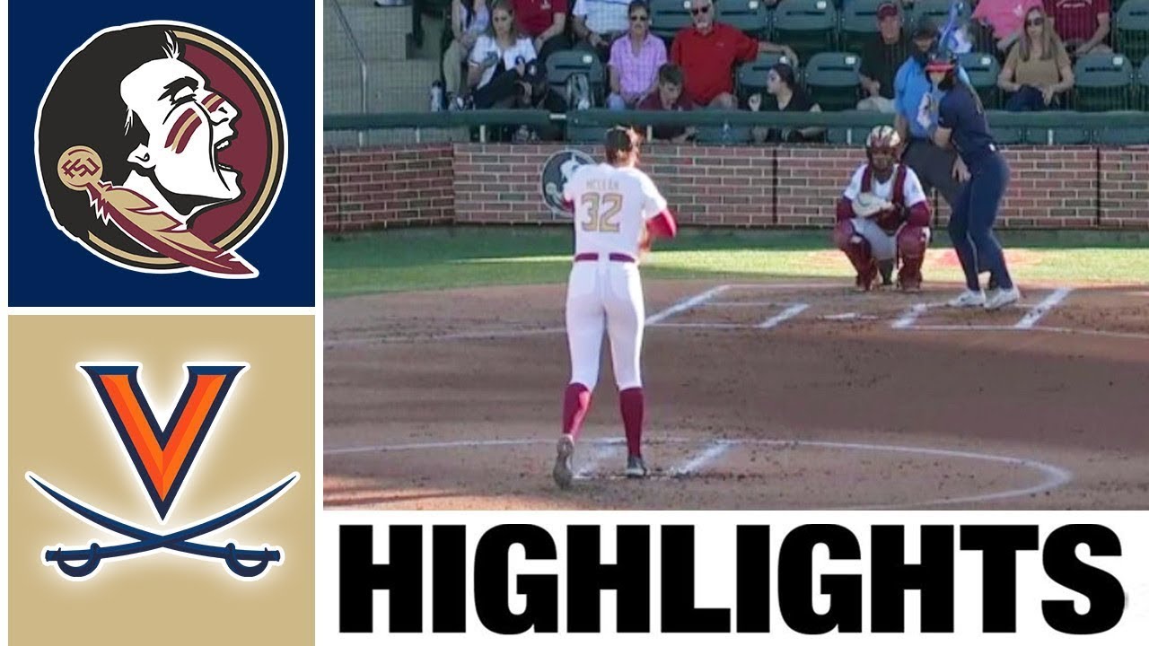 Virginia vs 4 Florida State Highlights [GAME 2] NCAA Softball