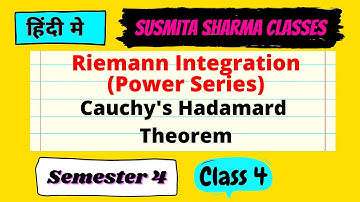 Riemann Integration (Power Series) Paper 9 || Semester 4 Class 4