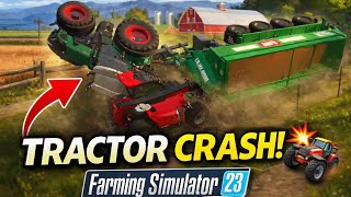 Tractor Crash in Farming Simulator 23 Mobile 