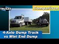 Comparison: 4-Axle Dump Truck vs Mini End Dump