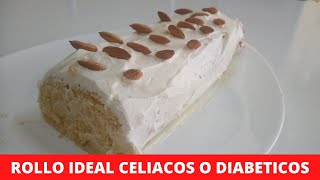 ROLLO DE ALMENDRAS IDEAL CELIACOS o DIABETICOS / RICO Y FACIL