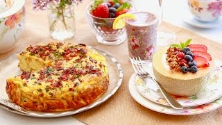 3-Course Mother's Day Brunch (Strata, Smoothie & Breakfast Parfait) Bigger Bolder Baking