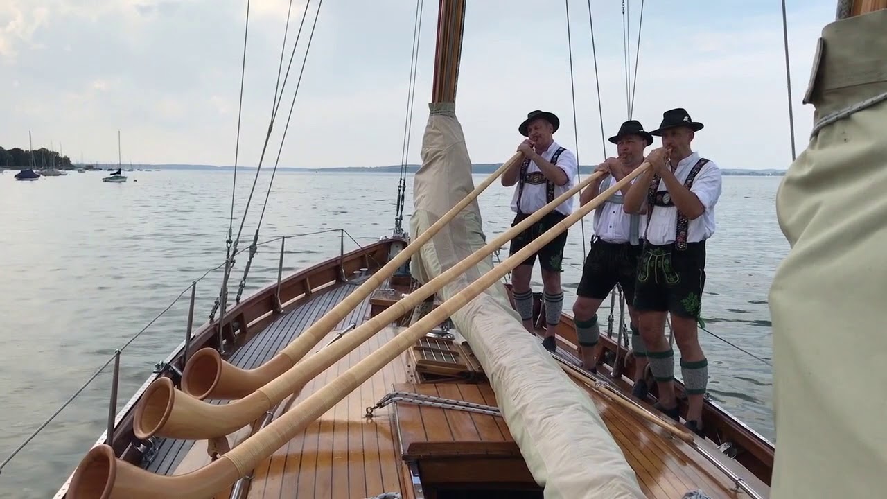 Sonnwend am Ammersee - Alphornbläser in Dießen