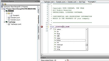 PSoC Creator Tutorial Component Creation -- Adding API Template Files